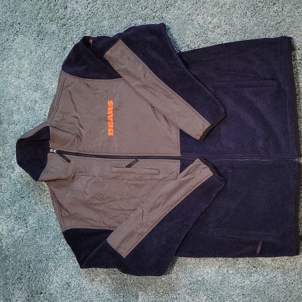 Chicago Bears Reebok Fleece Jacket Size X Large